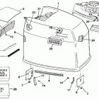 E200CXENE Engine cover - johnson - 200tx, 200cx, 225t, 225p, 225c