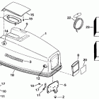 VE40EENJ Engine cover - evinrude 25-40