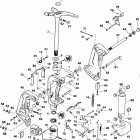 E100STLEND Stern bracket - manual tilt models