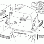E200CXENE Engine cover - evinrude - 200tx, 200cx, 225t, 225p, 225c