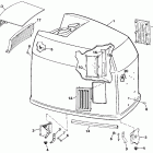 VE200SLEID Engine cover - johnson - 200 stl, ve200sl
