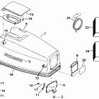 VE50TLEIA Engine cover - evinrude 25-40