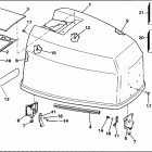 VE120TLEIE Engine cover - johnson 120-140 models