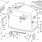 E200CXESM Engine cover - johnson - 200tx, 200cx, 225t, 225p, 225c