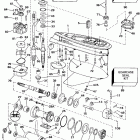 E150CXESB Gearcase - standard rotation early production
