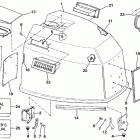 E150CXESB Engine cover - johnson-150 / 175 only
