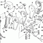 VE140TLESE Remote control assembly - binnacle mount, dual lever