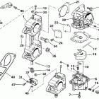 E200CXESM Carburetor and linkage-early production