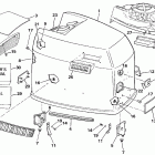 E200CXESM Engine cover - evinrude - 200tx, 200cx, 225t, 225p, 225c