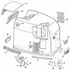 E200CXESM Engine cover - evinrude - 200 stl ve200sl models