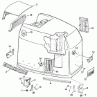 TE200TXCEA Engine cover - evinrude - 200stl
