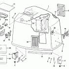 E150TXCEM Engine cover - johnson 175stl only