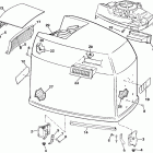 TE200TXCEA Engine cover - johnson - 200tx, 200cx, 225t, 225p, 225c