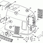 E300PXCEM Engine cover - evinrude 300 models
