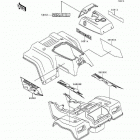 Bayou 220 (KLF220-A7) Decals(gray)(klf220-a7)