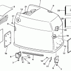 E225PLCCE Engine cover - johnson - 200tx, 200cx, 225