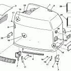 E225PLCCE Engine cover - evinrude - 200tx, 200cx, 225