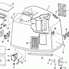 E150CXCCA Engine cover - johnson 175stl only