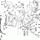 E225PLCCE Remote control assembly - binnacle mount, dual lever
