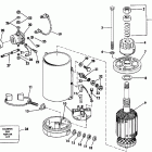 E150CXCCA Electric starter & solenoid american bosch 08142-23-mo30...