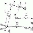 E20CRCCA Start switch & cables - tiller electric models