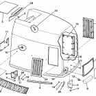E275CLCUR Engine cover - evinrude 3.6 models