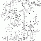 E25ECUA Midsection - rope start and tiller electric