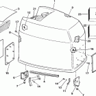 E225TXCUB Engine cover - johnson - 200tx / 225