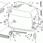 E225TXCUB Engine cover - evinrude - 200tx / 225