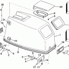 E40RCUD Engine cover - evinrude rope start only