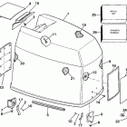 E275CLCUR Engine cover - johnson 275 models