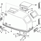 E40ECDE Engine cover - evinrude rope start only