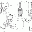 E100WTLCDR Electric starter & solenoid american bosch 20702-21-mo30...