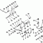 E65TELCDR Shift & throttle linkage tiller electric, rope models