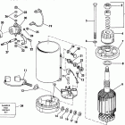 E155WTLCOC Electric starter & solenoid american bosch 08142-23-mo30...