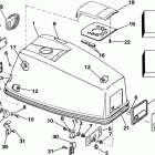 E40RCOB Engine cover - johnson electric start models