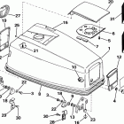 E40RCOB Engine cover - evinrude electric start models