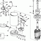 E150TXCOS Electric starter & solenoid american bosch 08142-23-mo30...