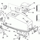 E40TECRM Engine cover - johnson electric start models
