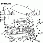 E10ELCTC Motor cover-evinrude