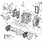 E5RHCIC Cylinder & crankcase-4.5 & intake manifold