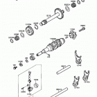 Mojave 250 (KSF250-A4) Change drum / shift fork