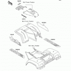 Bayou 300 4X4 (KLF300-C5) Decals(ebony)(klf300-c5)