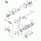 Bayou 300 4X4 (KLF300-C2) Валы и вилки переключения передач