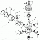 H0404124D Коленвал и поршни