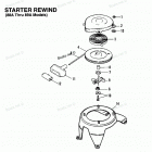 H005211PD Starter Rewiind (88a Thru 89a Models)