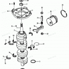 H120412PX Коленвал и поршни