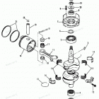 H0507X92F Коленвал и поршни