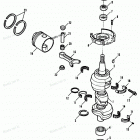 H090422NE Коленвал и поршни