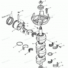 H120LD92B Коленвал и поршни